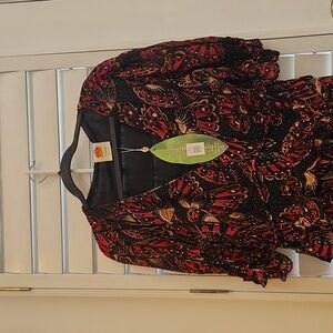 Farm Rio Butterfly Sky Maxi Dress Large